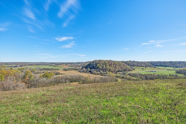 view of mountain feature featuring a rural view