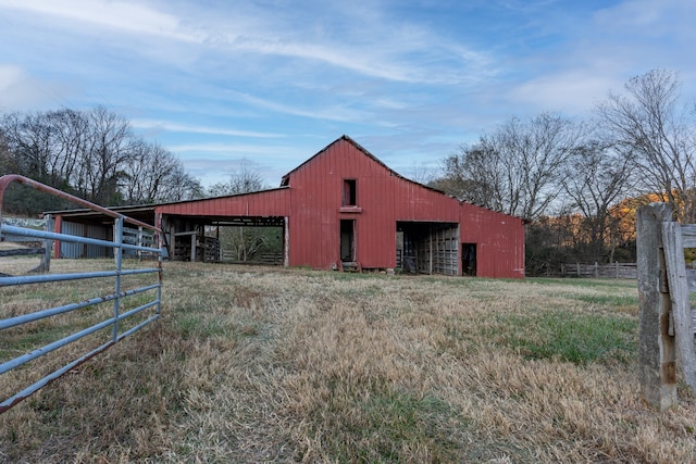 view of outdoor structure