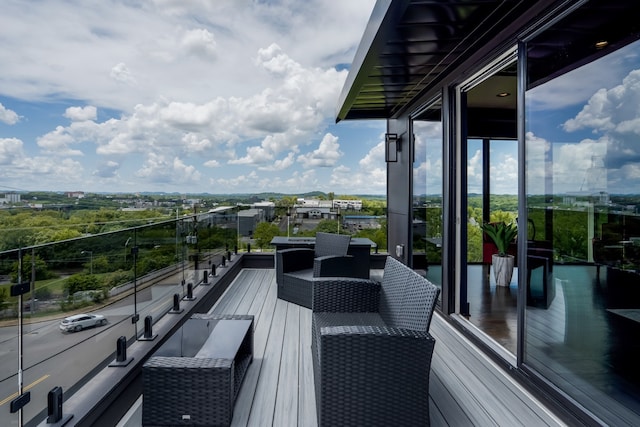 view of balcony