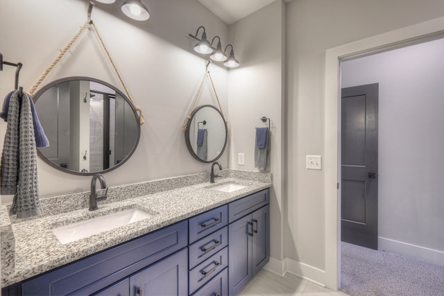 bathroom featuring vanity