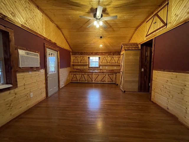 view of stable featuring an AC wall unit