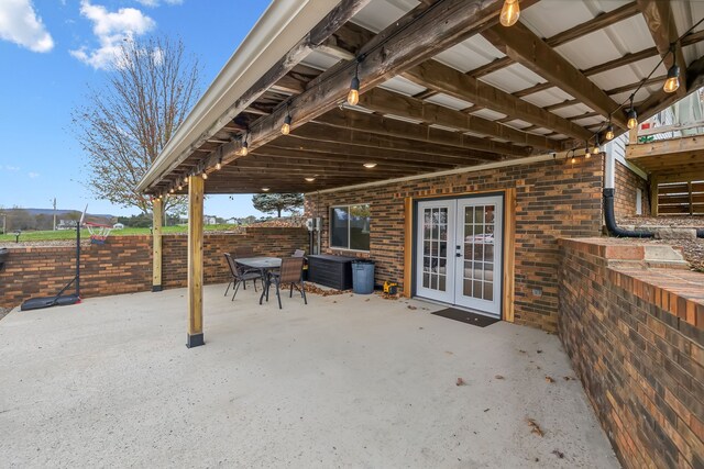 view of patio / terrace with french doors