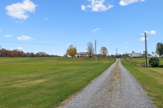 view of road