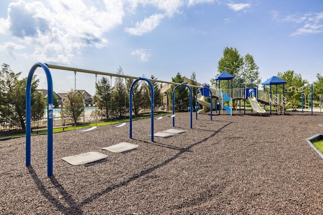 view of jungle gym