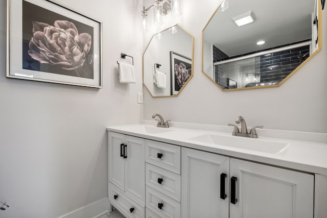 bathroom with vanity