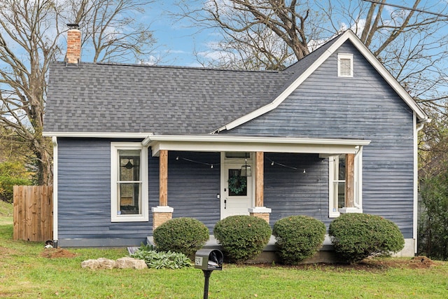 view of front of house with a porch