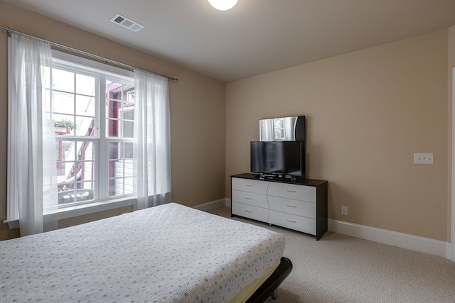 bedroom with carpet floors