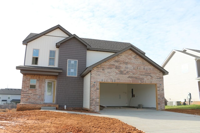 view of front of house featuring a garage