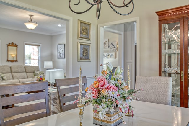 view of dining room