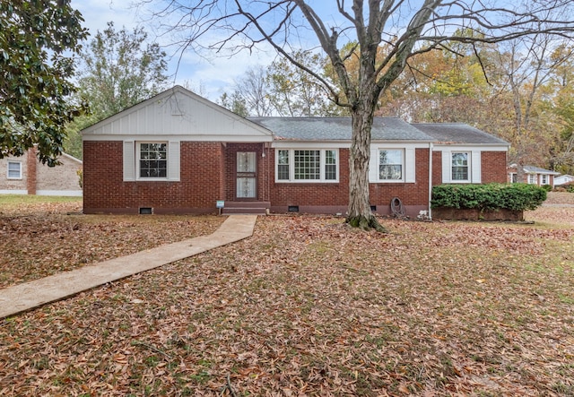 view of ranch-style home