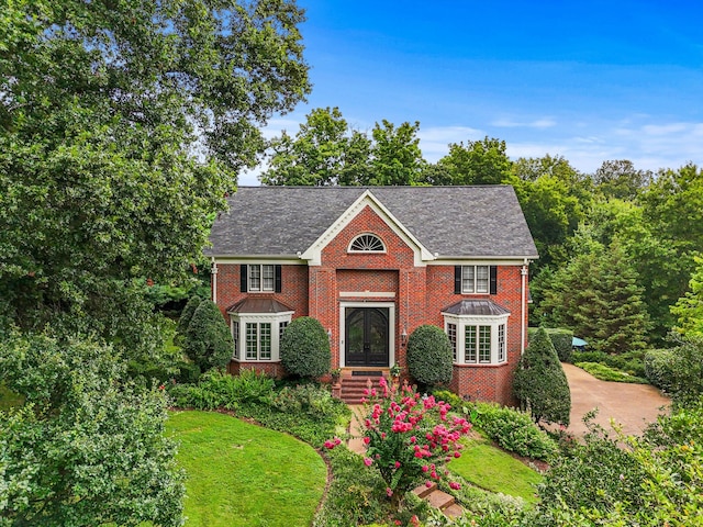 view of front of house with french doors