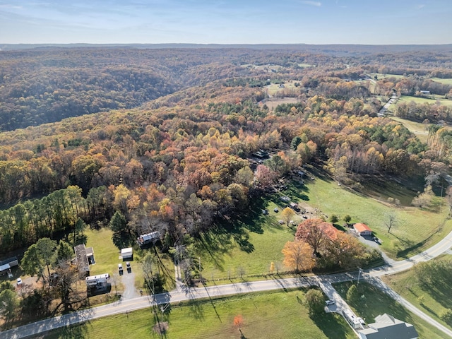 drone / aerial view featuring a rural view