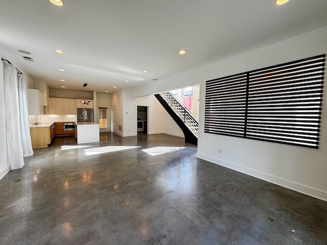 view of unfurnished living room