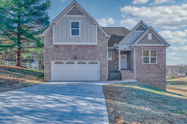 view of front of house featuring a garage