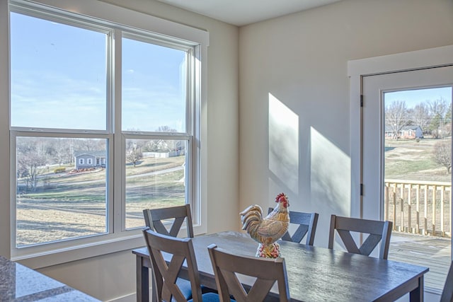 view of dining room