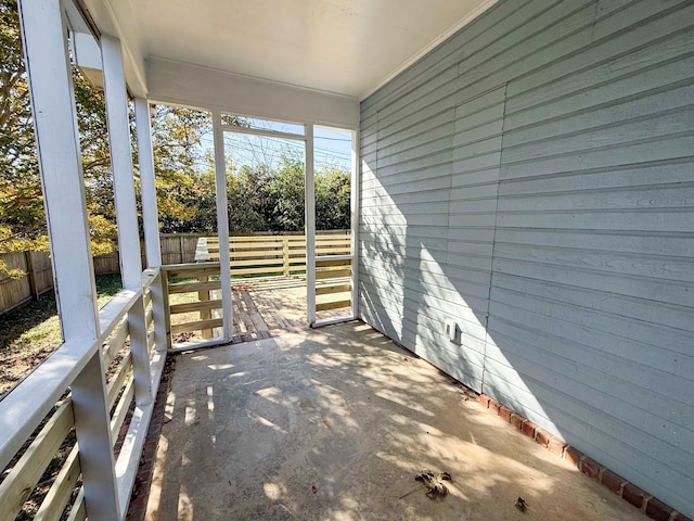 view of patio featuring covered porch