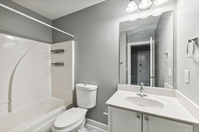 3200 Long Blvd Unit 4, Nashville, TN 37203 - bathroom with vanity, shower / washtub combination, and marble look tiles