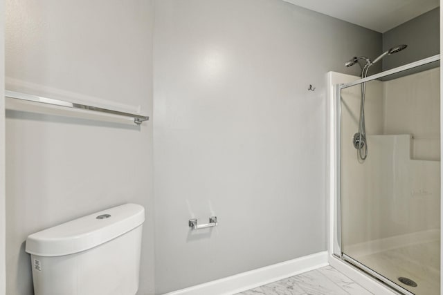 3200 Long Blvd Unit 4, Nashville, TN 37203 - full bathroom featuring a stall shower and marble finish flooring