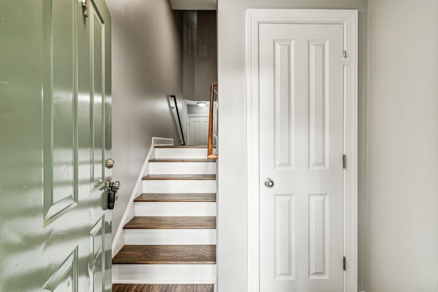 3200 Long Blvd Unit 4, Nashville, TN 37203 - stairway featuring wood finished floors