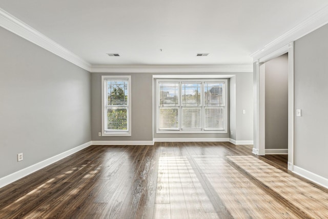 3200 Long Blvd Unit 4, Nashville, TN 37203 - unfurnished room featuring ornamental molding and dark wood-style flooring