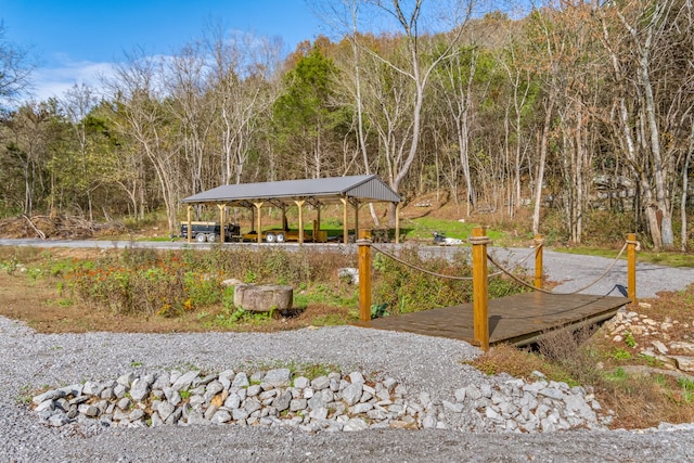 view of community featuring a gazebo