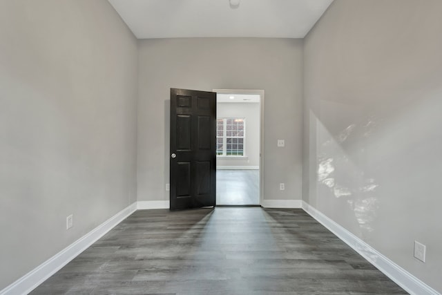 foyer entrance with hardwood / wood-style flooring