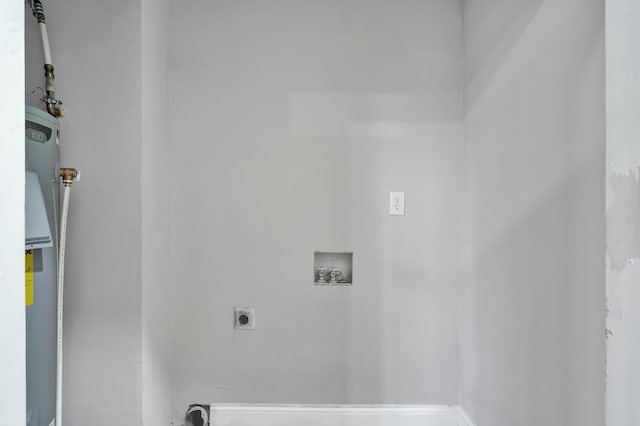 laundry room featuring hookup for an electric dryer and hookup for a washing machine