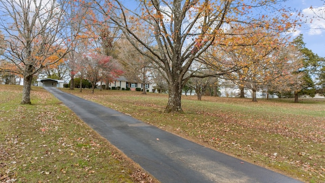 view of road