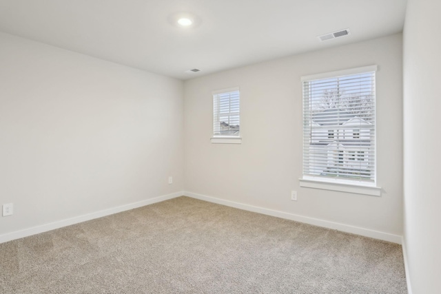 view of carpeted empty room