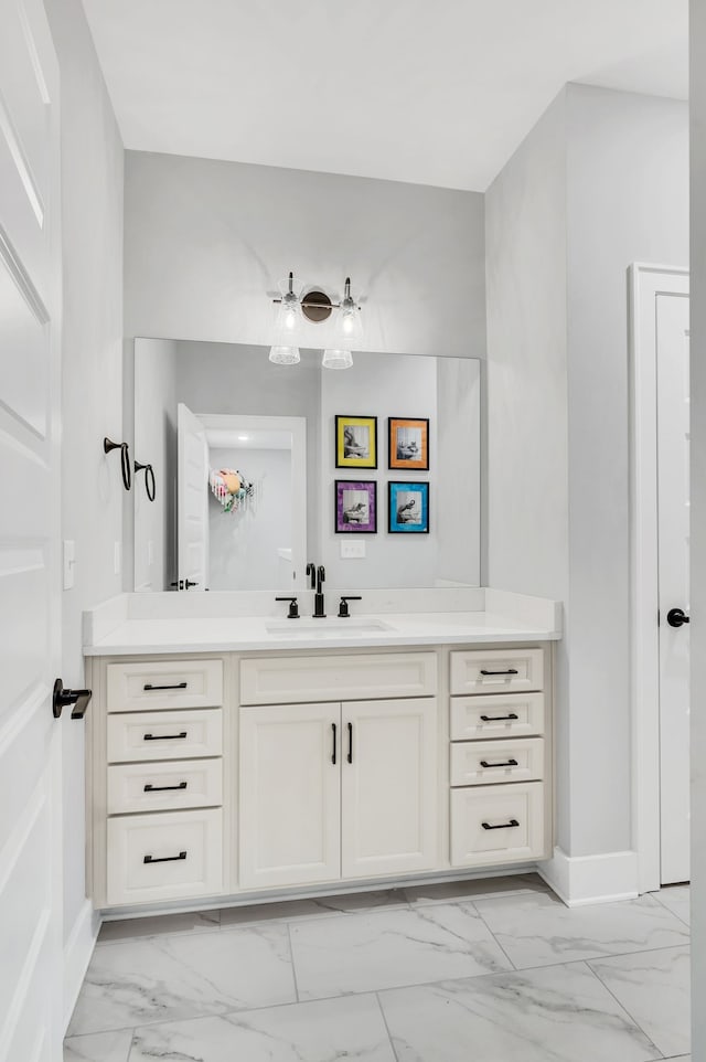 bathroom with vanity