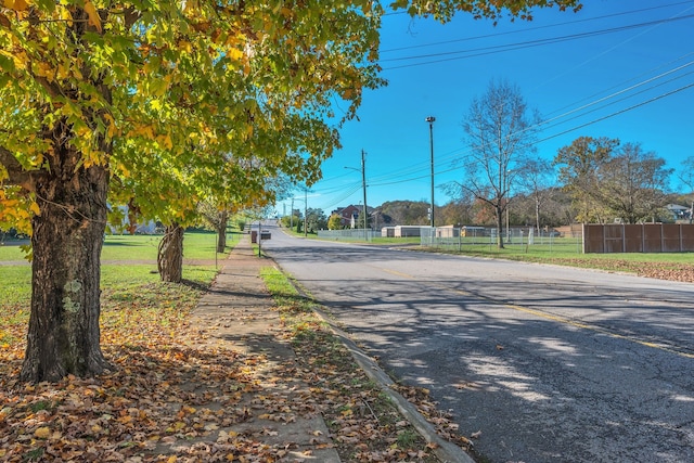 view of road