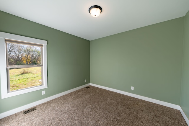 view of carpeted empty room