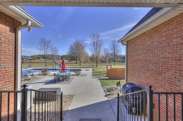 view of patio / terrace featuring area for grilling