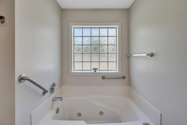 bathroom featuring a bathing tub