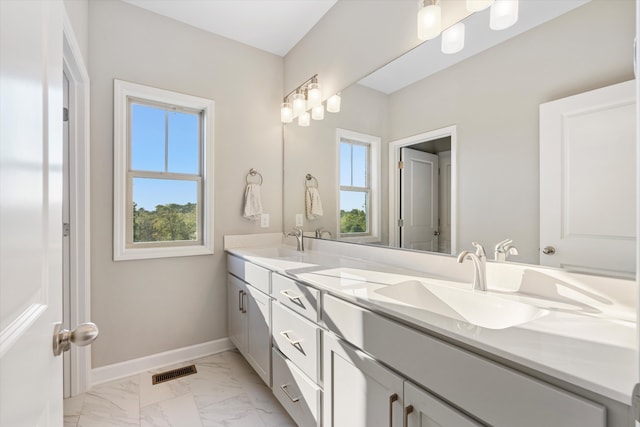 bathroom featuring vanity