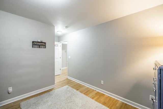 empty room featuring light hardwood / wood-style flooring