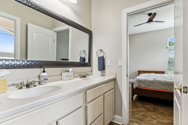 bathroom featuring vanity