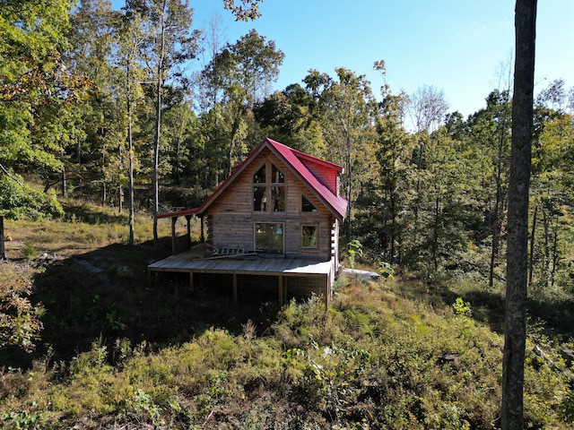 view of back of property