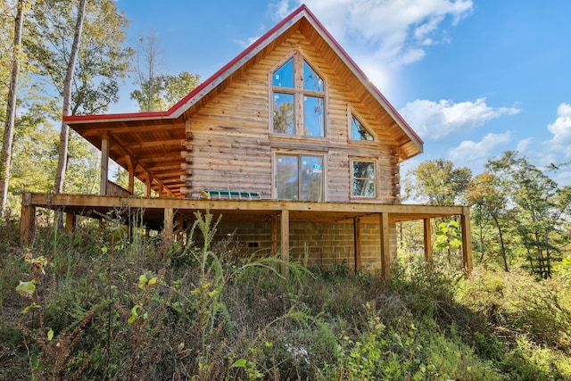 view of back of property