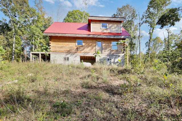 view of rear view of property