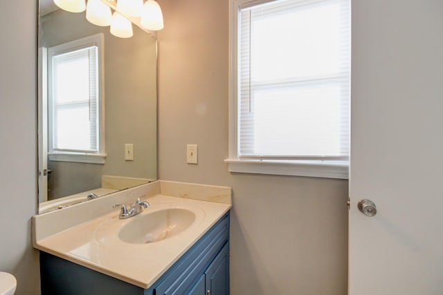 bathroom with vanity