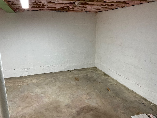 view of basement