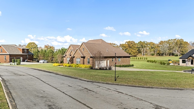 exterior space with a front yard