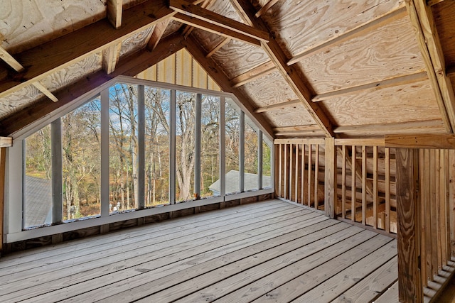 view of attic