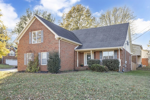 view of property with a front yard