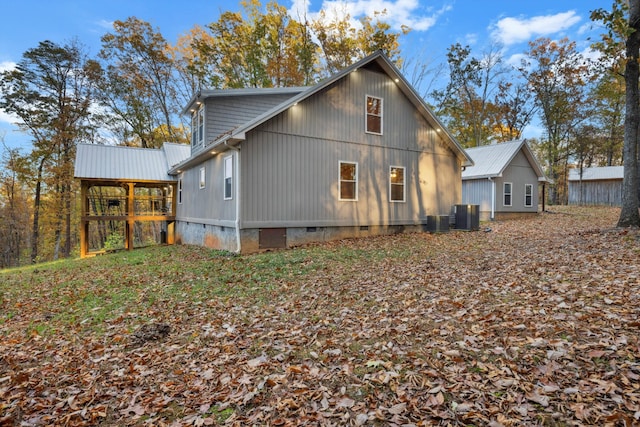 4955 Ringgold Rd, La Fayette, GA 30728 - back of house featuring central AC