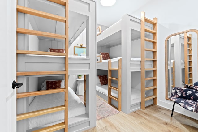 bedroom featuring wood-type flooring