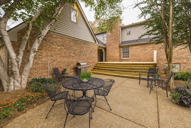 view of patio / terrace with grilling area