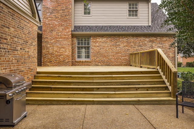 exterior space with a deck