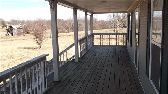 wooden deck with a porch